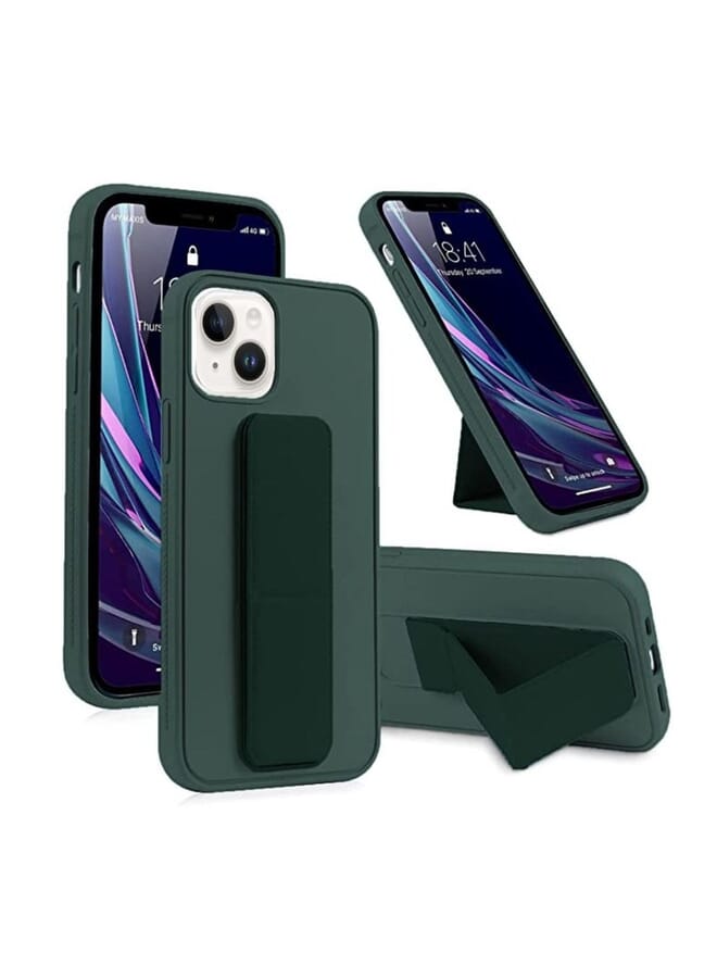 PROMASS S22 Magnetic Stand And Holder Premium Silicone Hand Strap Grip Car Mount Kickstand And Finger Grip Case Cover For Samsung Galaxy S22 Green - Image 2