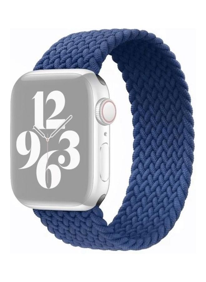NIBEMINENT Ethnic Replacement Watchband For Apple Watch Series 1/2/3/4/5/6/7/SE 38/40/41mm Blue - Image 1