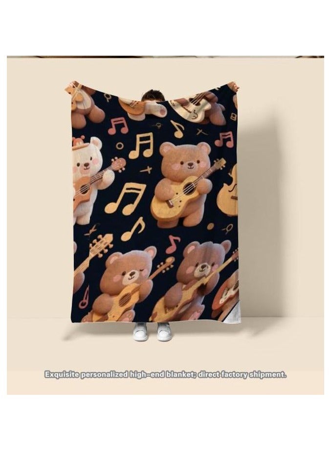 general Flannel thin blanket (warm and comfortable, suitable for sleep, gaming, dust removal and sandproof) 150cm*200cm - 775 - Image 3