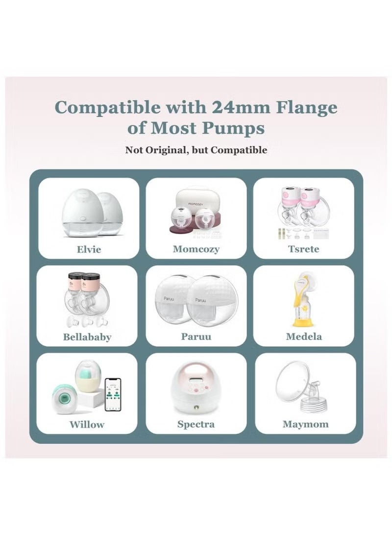 Realfrog 10 PCS Breast Milk Pump Inserts 13/15/17/19/21mm for 24mm Shields, Compatible with Most Breast Pumps,Essential Sizing Kit for Breast Milk Pump Inserts Replacement Accessories - Image 5