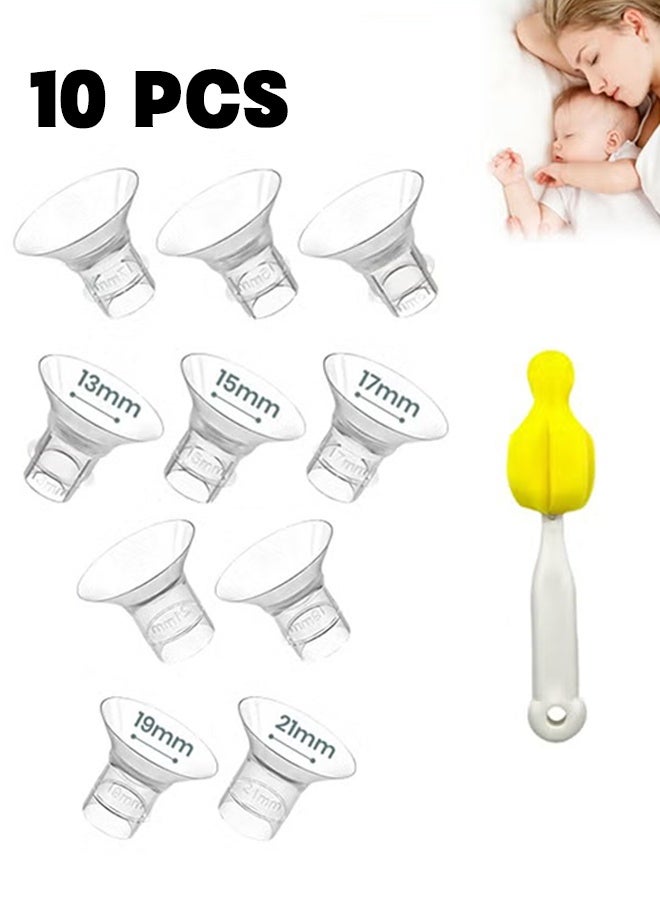 Realfrog 10 PCS Breast Milk Pump Inserts 13/15/17/19/21mm for 24mm Shields, Compatible with Most Breast Pumps,Essential Sizing Kit for Breast Milk Pump Inserts Replacement Accessories - Image 1