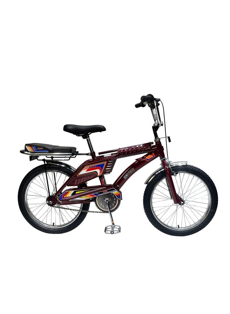 يونايتد دراجة رامبو الاصلية مقاس 20 تتميز بتصميم قوي ومتين -
مثالية للركوب - رفرف نيكل