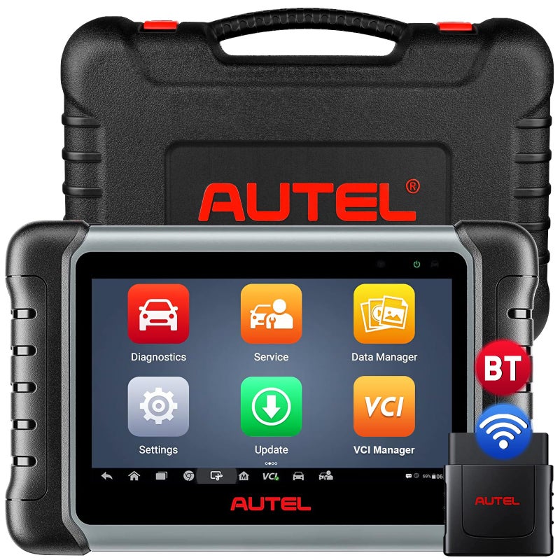 Autel Scanner MaxiCOM MK808ZBT Same As MK808BT Pro Android 11 Bidirectional Scan Tool with 28 Services MK808S  MX808S  MK808 Upgraded Bluetooth OBD2 Scanner Support BT506  FCA AutoAuth