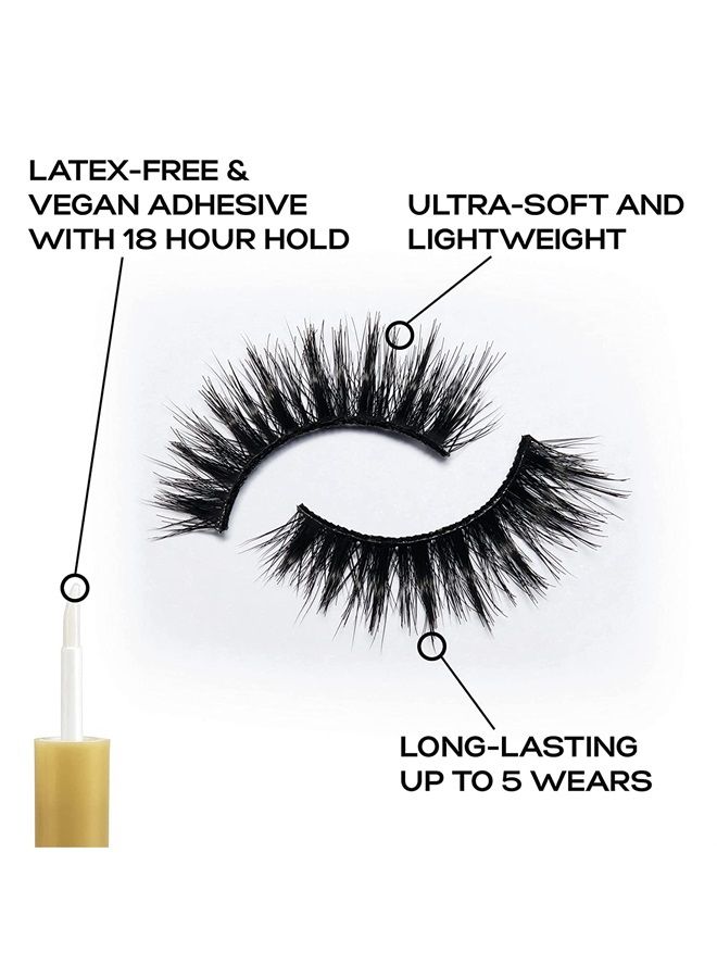 EYLURE Dramatic False Lash, Style No. 126, Reusable, Adhesive Included, Black , 1 Pair - Image 3