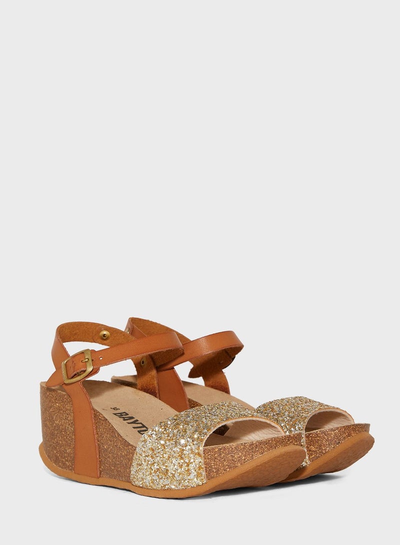 BAYTON Maya Wedge Sandals - Image 3