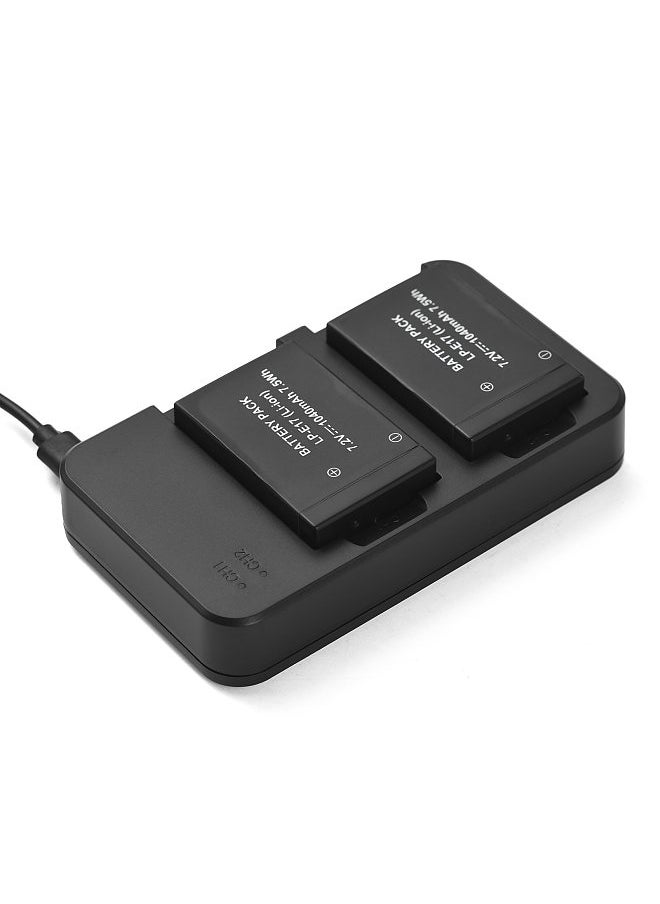 Generic Camera LP-E17 Battery & Charger Kit with 2-slot Battery Charger + 2pcs LP-E17 Batteries 7.2V 1040mAh + USB Charging Cable  - Image 5