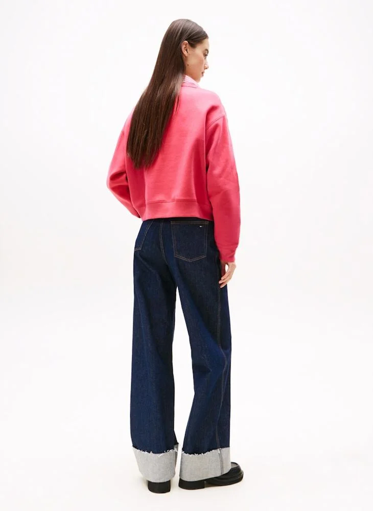 تومي جينز Graphic Crew Neck Sweatshirt