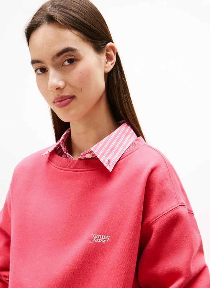 TOMMY JEANS Graphic Crew Neck Sweatshirt