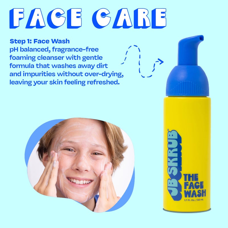 JB SKRUB The Junior Travel Trio - Complete Skin Care Set for Kids, Tweens & Teens: Hydrating Body Wash, Refreshing Body Spray, & Gentle Face Wash - Image 4