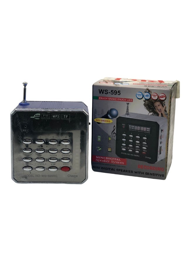 Portable Mini Digital Bluetooth Speaker with Best Sound & FM Radio | Rechargeable Power Bank Function, Digital Display & MP3 Recording | High Quality Audio for Music | Compatible with Phone, Tablet, USB/SD/TF Card | Suitable for Songs & Music Lovers - Image 3