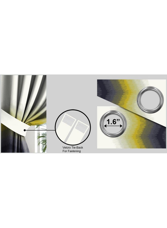 كاسابلو ستائر معتمة من قطعتين من البوليستر (فولاذ) من Casableu Kudo مع رباط خلفي، لغرفة النوم وغرفة المعيشة - Image 5