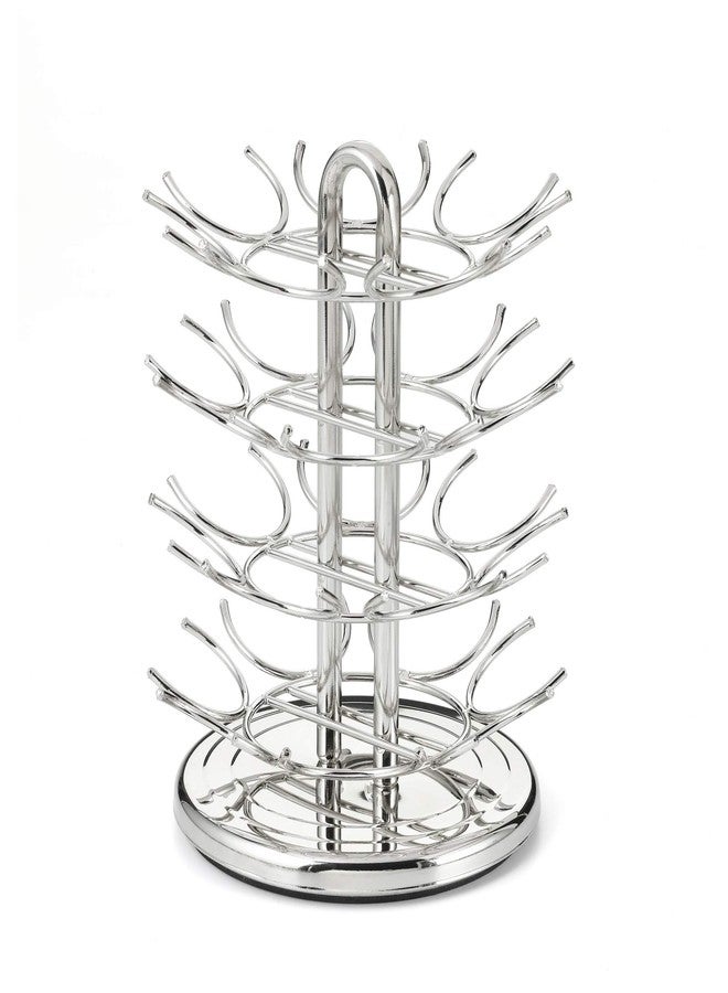 Nifty Solutions Nifty Vertuoline Coffee Pod Carousel - Nickel Chrome Finish, 28 Pod Capsule Holder, Spins 360-Degrees, Lazy Susan Platform, Home or Office Kitchen Counter Organizer - Image 2