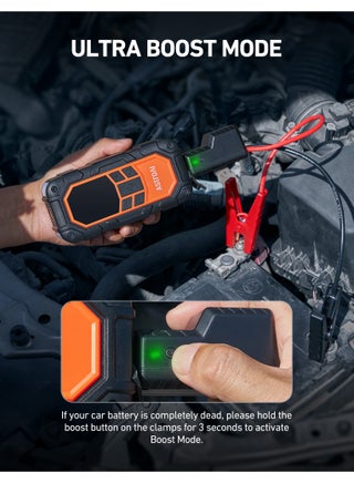 AstroAI S8 Air Nano Jump Starter with Air Compressor, 1500A Peak Car Battery Jump Starter Portable (6.0 Gas/3.0L Diesel) with 150PSI Auto-Shutoff Tire Inflator, 3.7V Battery x 4 Charger Booster - view 3