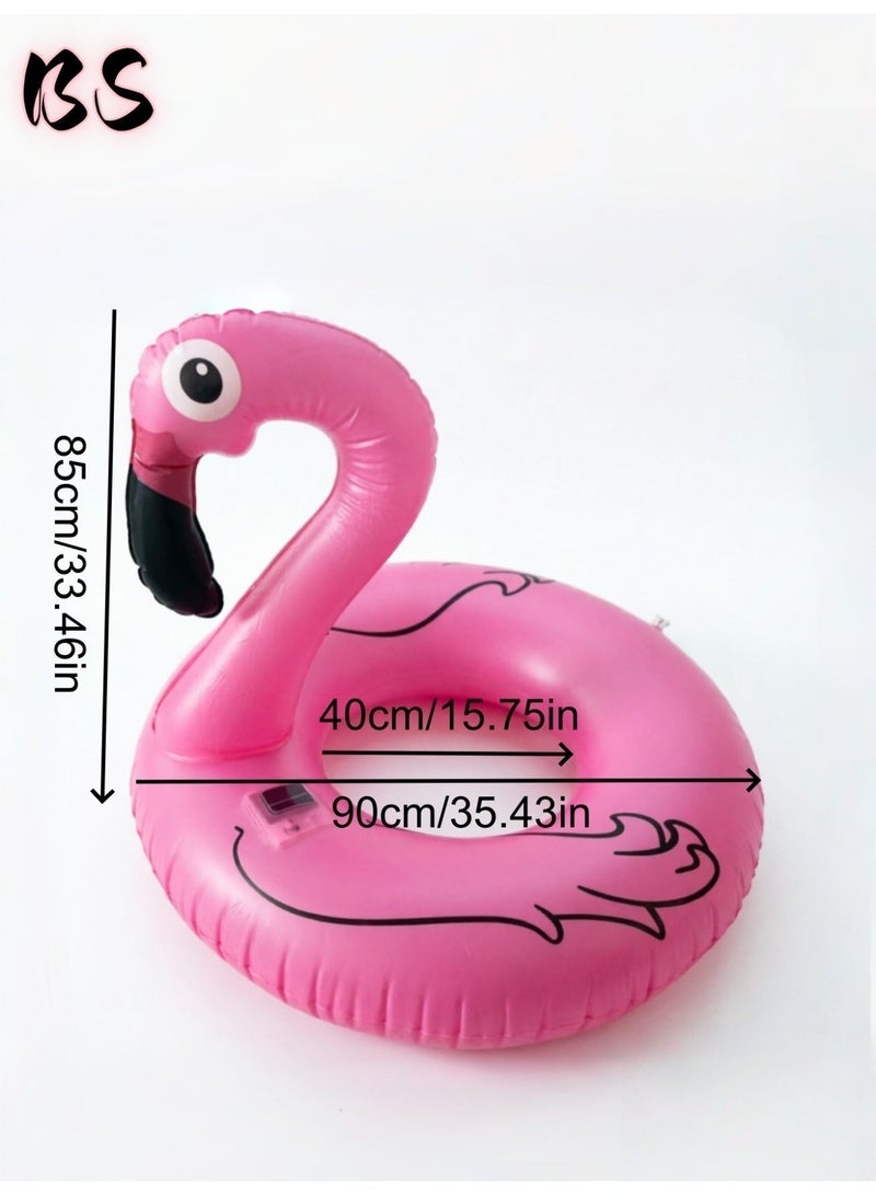 BS Light-Up Inflatable Flamingo Swim Ring | Solar-Powered Flamingo Pool Float / Water Lounger | Extra-Large Beach & Pool Float (Remote Control Included) | Designed for Adults & Children — Summer Pool Float / Leisure Lounger - Image 4