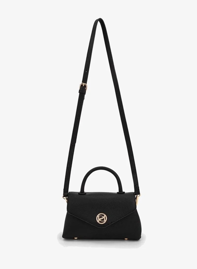 بابريكا Textured Satchel Bag With Detachable Strap