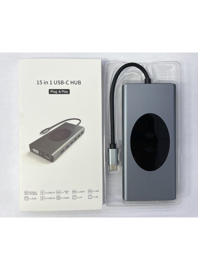 نيوترل محطة توسعة USB متعددة الوظائف لـ Huawei وMacbook وApple iPad - محطة إرساء سداسية في واحد من نوع Type-C - Image 1