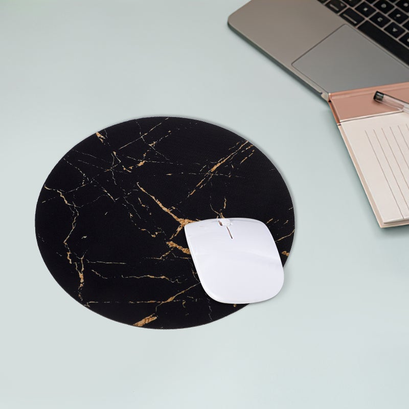 Durable Mouse Pads Circular Shape Comfortable Hand Feeling for Home Office 2Set - Image 5