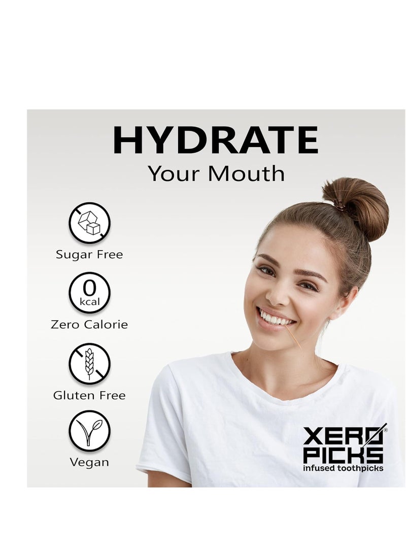 XERO PICKS - Xero Picks Dry Mouth - Infused Flavored Toothpicks for Long Lasting Fresh Breath & Dry Mouth Prevention (Variety 6 Pack) - Image 1
