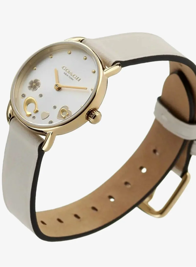 Coach  Leather Strap Analog Watch for Women | Best Price UAE