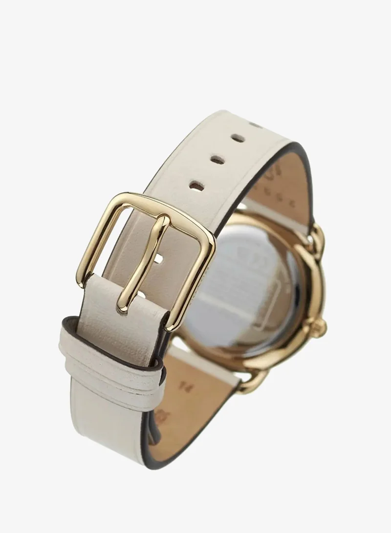 Coach Leather Strap Analog Watch