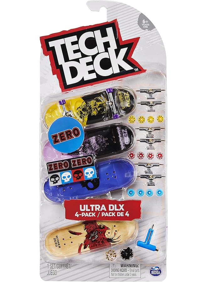 Tech Deck 96Mm Fingerboards 4 Pack Styles Vary Kids Toy Gifts For Boys And Girls Ages 6 And Up - Image 1