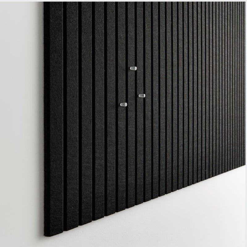 VIVELDA Large Bulletin Board 48"x36" - Office Wall Organizer to Replace your Old Cork Boards for Walls for Office Decor - 12-pack Felt Wall Panels for Use in Home Office Decor, Classroom Decor (Black) - Image 3