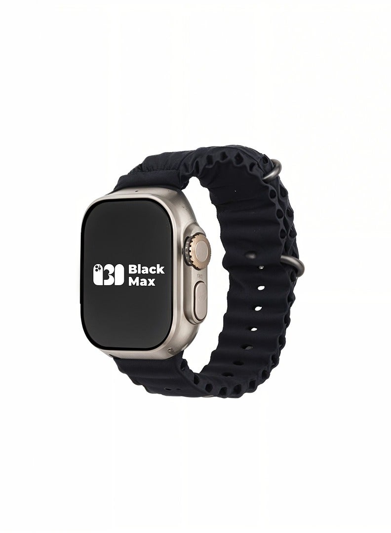 BLACK MAX “Black Max Smart Watch – Water-Resistant, Heart Rate Monitoring, Stylish Design with 2-Year Warranty” - Image 4
