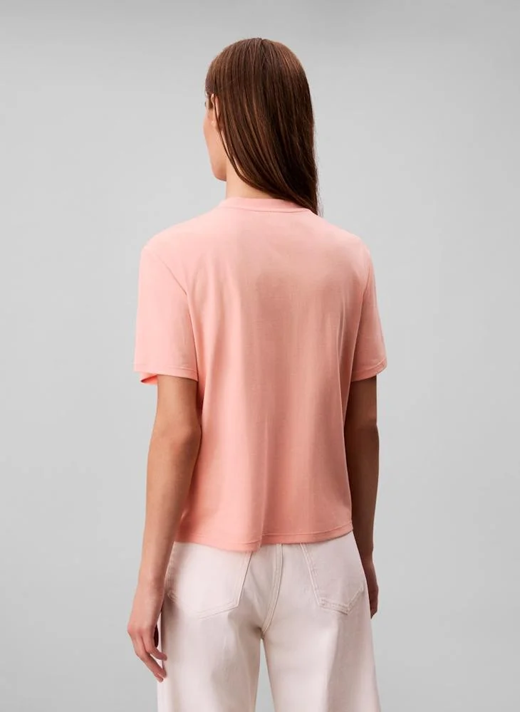 CALVIN KLEIN Casual Crew Neck T-Shirt