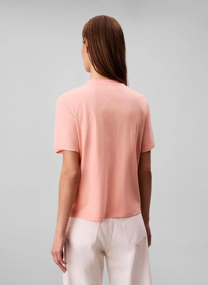 CALVIN KLEIN Casual Crew Neck T-Shirt