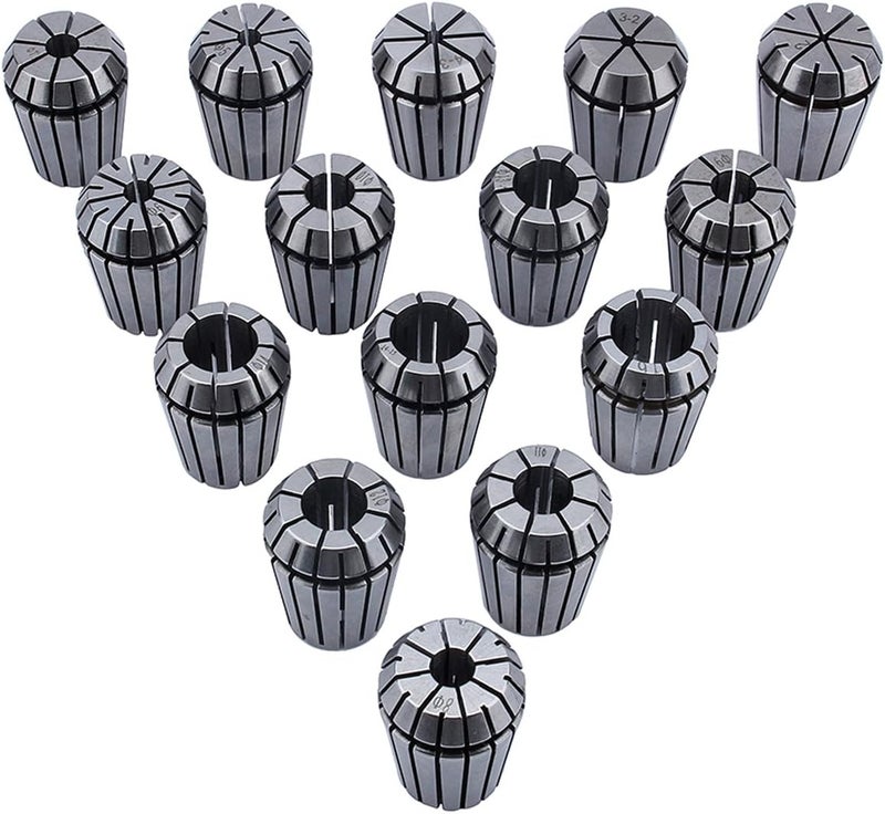 klarako 15pcs Er25 Spring Collet Set Gripping Range From 2mm to 16mm for CNC Engraving Machine or Milling Lathe Tool - Image 1