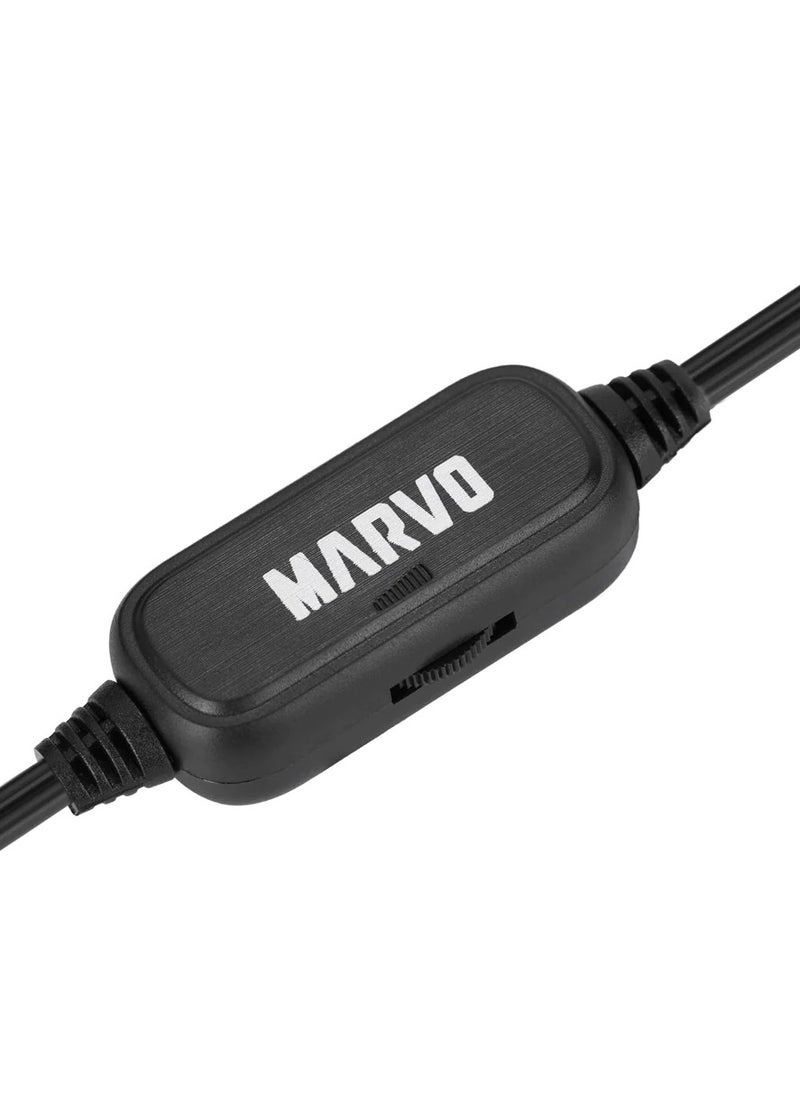 Marvo - SG-118 Stereo 6W RGB Gaming Speaker 2.0 - Black - Image 1