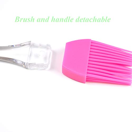 ZEPELOFFY Pastry Brush, Basting Brush,Basting Brush for Cooking,Heat Resistant Silicone Brush for Kitchen BBQ Grill Barbecue Baking - Image 2