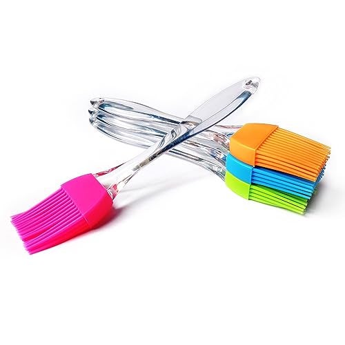ZEPELOFFY Pastry Brush, Basting Brush,Basting Brush for Cooking,Heat Resistant Silicone Brush for Kitchen BBQ Grill Barbecue Baking - Image 1