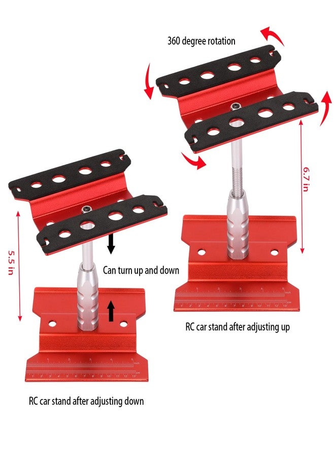 Kimapeso RC Car Repair Work Stand 532 PCS RC Repair Screws Set Kit 360 Degree Rotation RC Repair Station Screwdrivers Screws Pallet Kit for 1/8 1/10 1/12 1/16 1/18 RC Crawler Truck Buggy - Image 3
