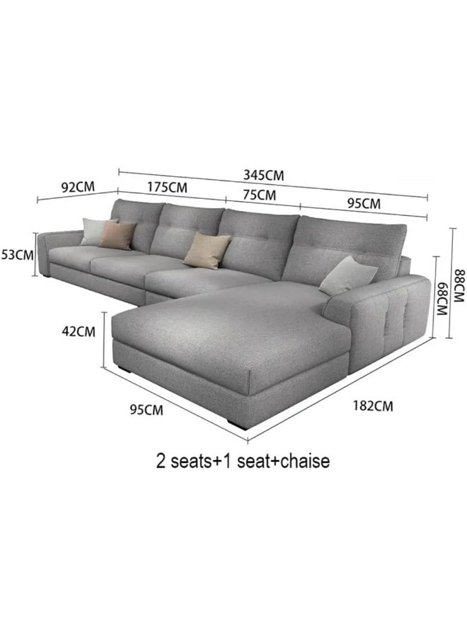 Modern L-Shaped Sectional Sofa - Image 2