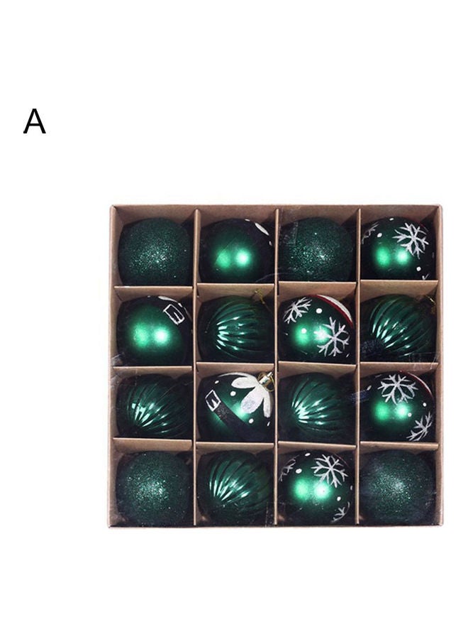 NIBEMINENT 16-Piece Decoration Hanging Ornaments Balls