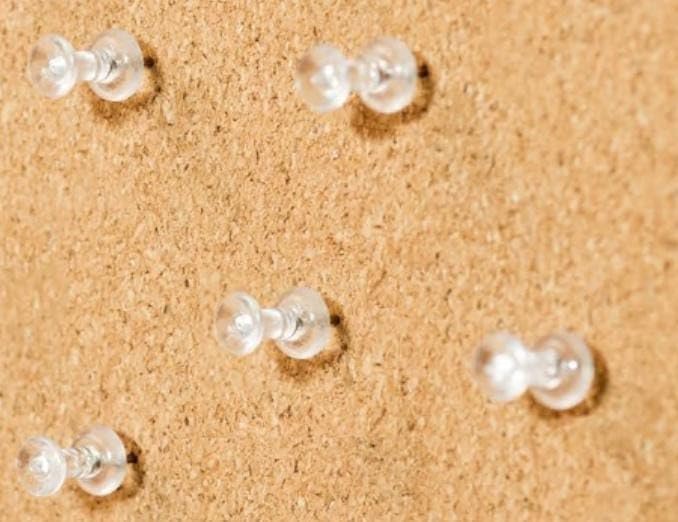 JDAM Transparent Decorative Push Pins | Thumbtack Pins for Notice Board, Soft Board, Bulletin Board and Display Board | Plastic Round Head with Steel Needle for Office Home School Shop (50 Pcs) - Image 2