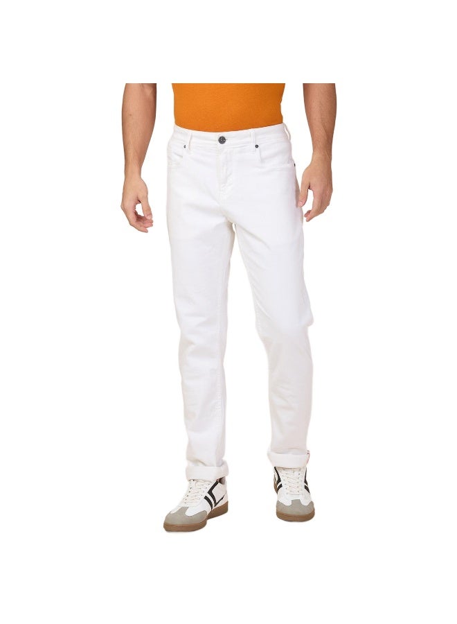 Being Human Mens White Slim Fit Denims - Image 1