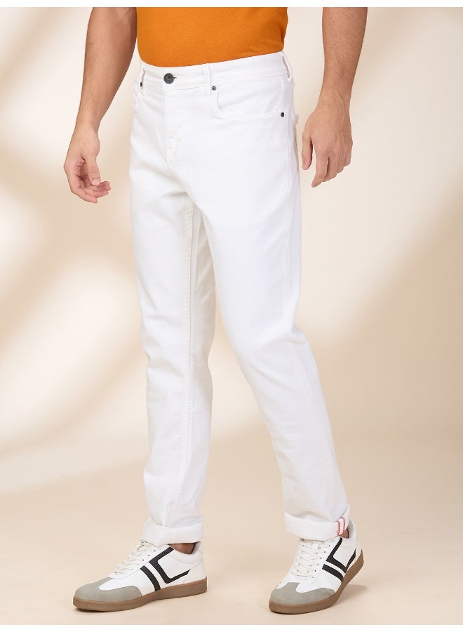 Being Human Mens White Slim Fit Denims - Image 2