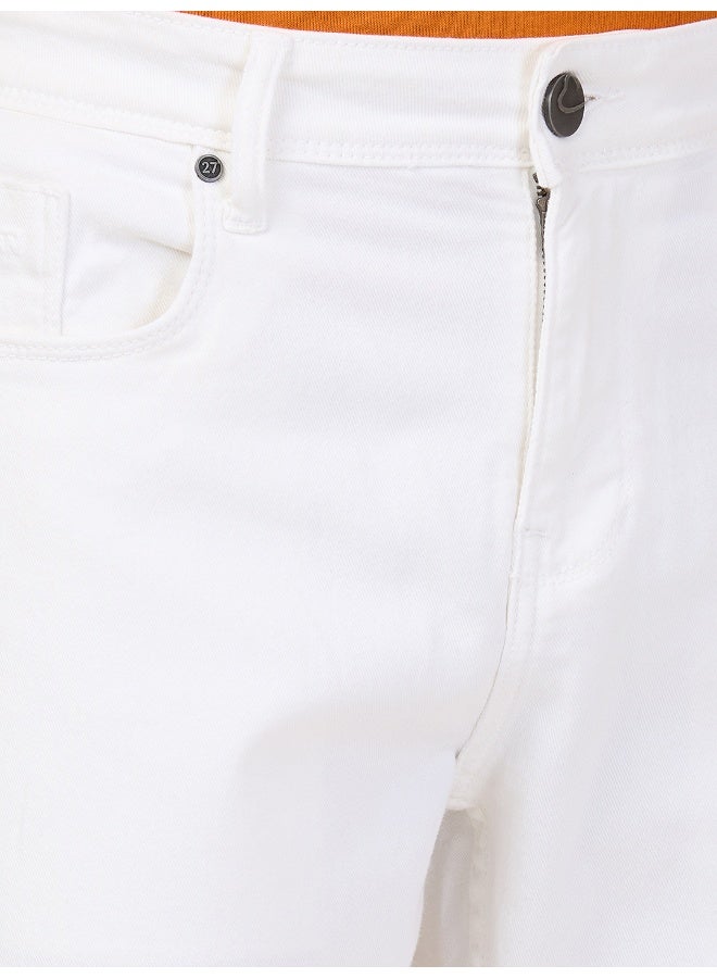 Being Human Mens White Slim Fit Denims - Image 4