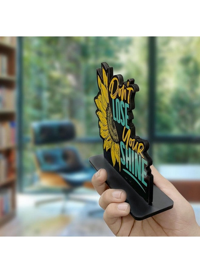 آرتفيب تماثيل خشبية من Artvibes مع اقتباسات إيجابية لا تفقد بريقها لتزيين طاولة المكتب | عنصر ديكور منزلي | غرفة المعيشة | عناصر هدايا تحفة فنية خشبية حديثة (SP_1147)  - Image 5
