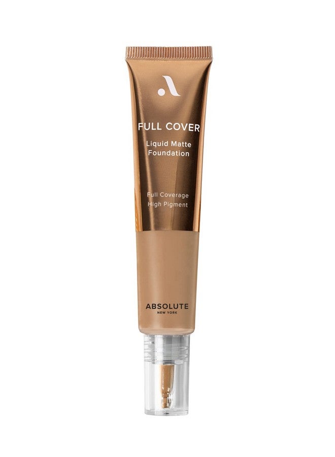 Absolute New York Full Cover Liquid Matte Foundation (Warm Walnut) - Image 1
