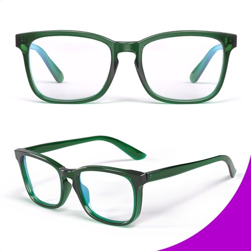 VISOONE Blue Light Blocking Glasses Square with Anti Computer Glare for Gaming Women and Men MONTANA - Image 3