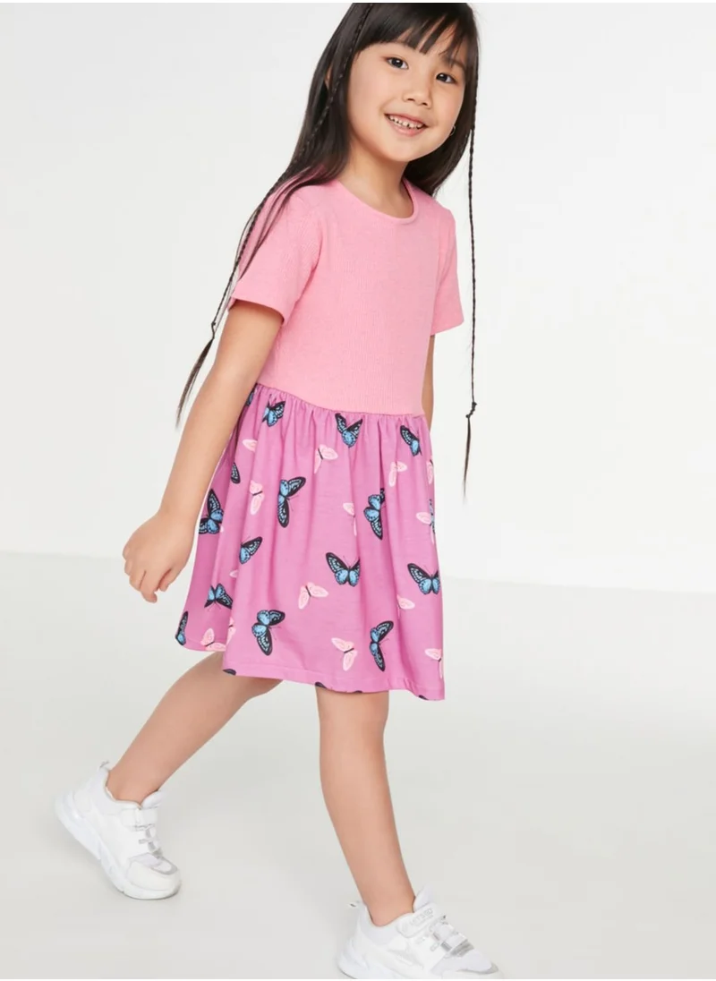 trendyol Kids Butterfly Print Dress