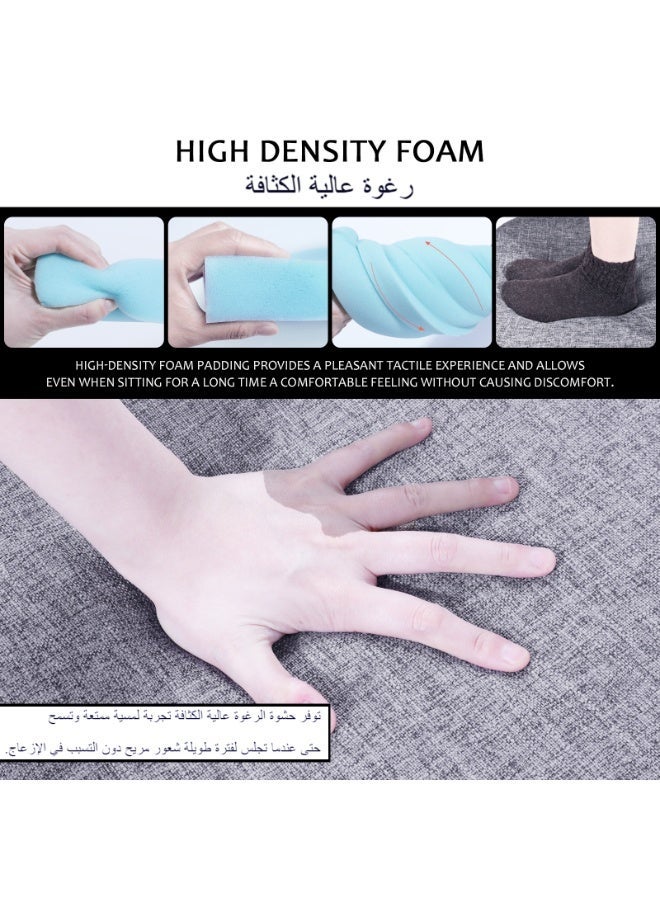Foam Chair Cushions for Dining Chairs Set of 2, Non Slip Kitchen Chair Pads, 42x40.5x4 cm, Indoor Dining Chair Cushions with Ties, U-Shaped Seat Cushions for Kitchen Chairs - Image 5