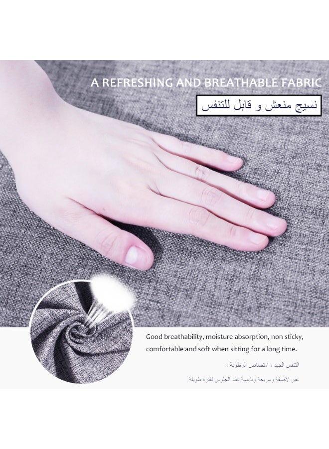 Foam Chair Cushions for Dining Chairs Set of 2, Non Slip Kitchen Chair Pads, 42x40.5x4 cm, Indoor Dining Chair Cushions with Ties, U-Shaped Seat Cushions for Kitchen Chairs - Image 4