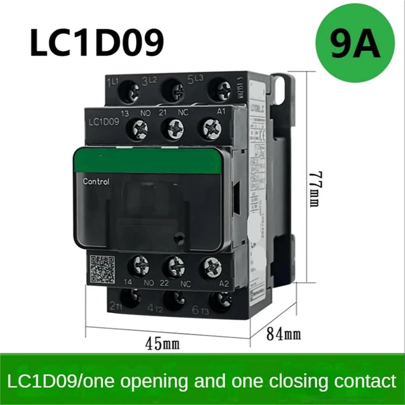 LC1D09 220V AC Contactor Three Pole Black Version 24V 110V 380V Models - Image 3