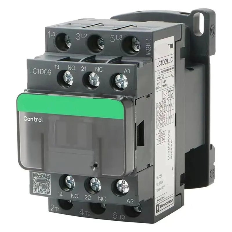 LC1D09 220V AC Contactor Three Pole Black Version 24V 110V 380V Models - Image 2