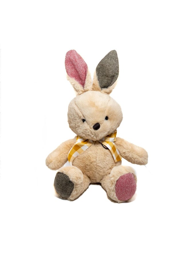 DANUBE HOME دمية أرنب بني محشوة بطول 65 سم مع شريط - لعبة أرنب محشوة فائقة النعومة للأطفال | أرنب محبب لغرفة الأطفال، هدايا للأطفال وزينة الغرف - Image 3