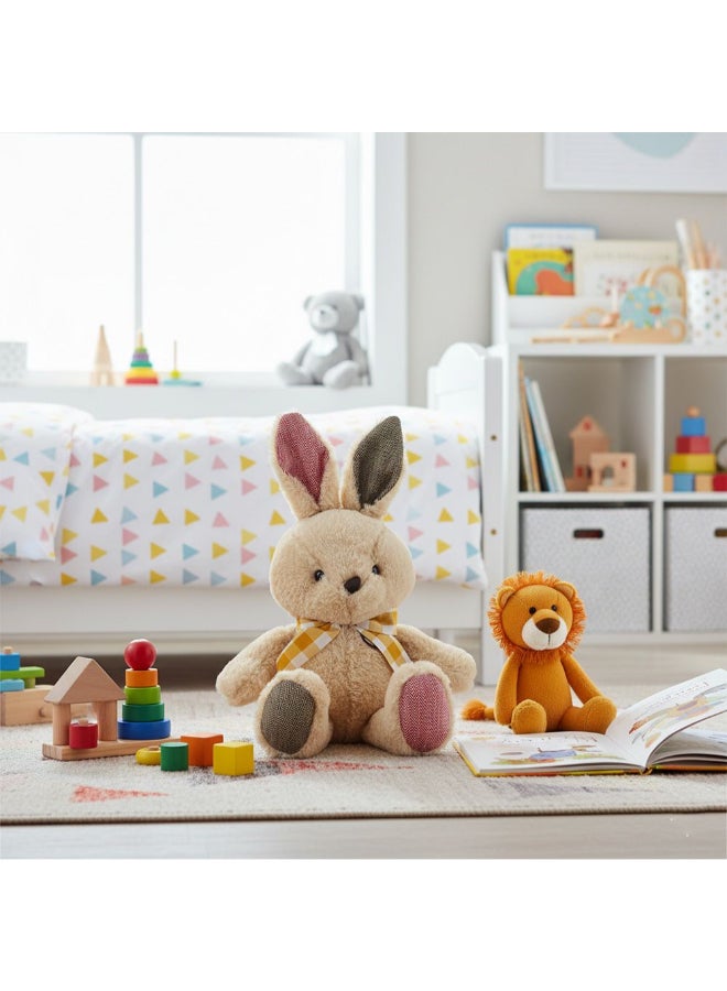 DANUBE HOME دمية أرنب بني محشوة بطول 65 سم مع شريط - لعبة أرنب محشوة فائقة النعومة للأطفال | أرنب محبب لغرفة الأطفال، هدايا للأطفال وزينة الغرف - Image 2